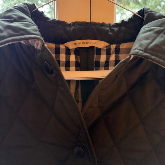 Olive Green Burberry Quilted Jacket - Picture 3 of 4